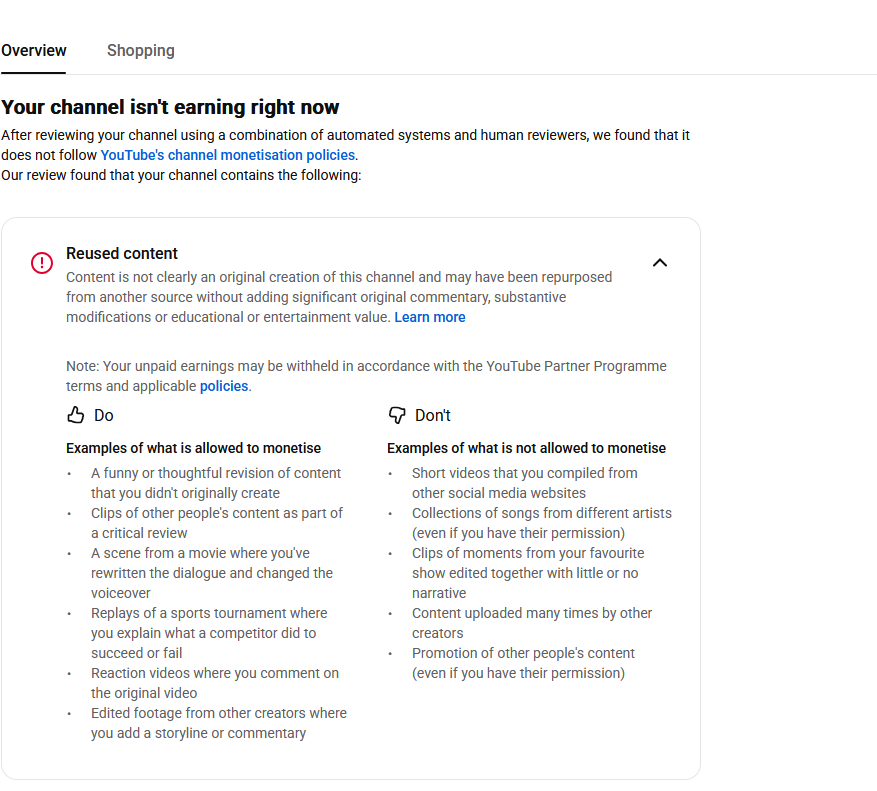 Gravesfeet's tweet photo. @TeamYouTube hello youtube my channel was flagged for reused content even tho its my commentary voice and reaction https://t.co/SFv0Pm5fxs