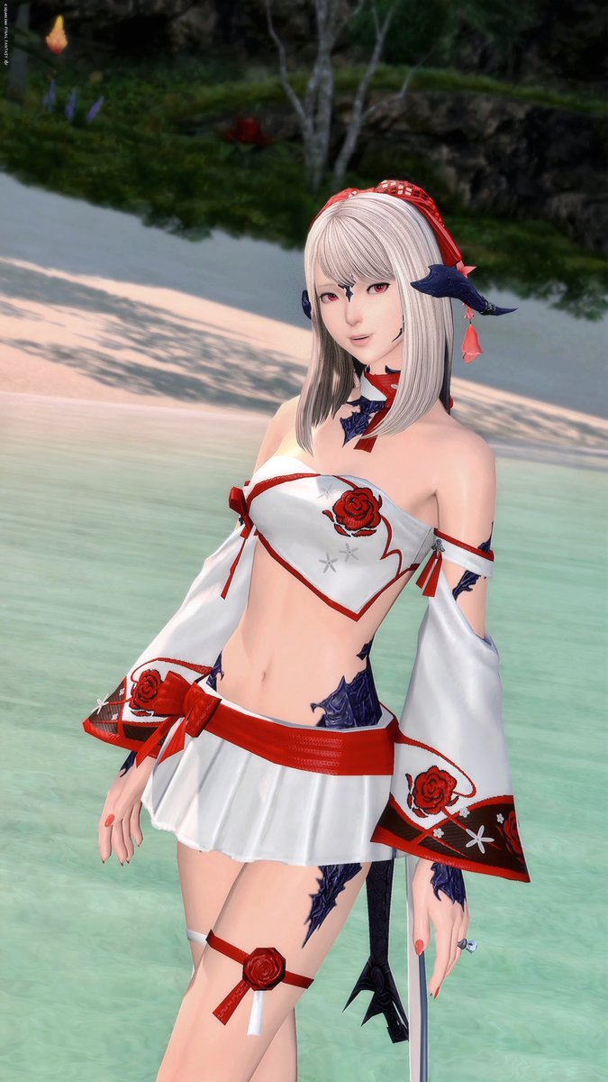 G'morning!☀️ 今日も暑いからちゃんと水分をとってね🥤 #FF14SS #お