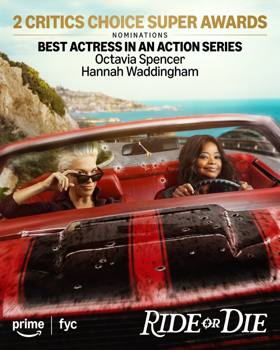 AmazonMGMStudio's tweet photo. A huge congratulations to Octavia Spencer and Hannah Waddingham for their Critics Choice Super Awards nominations! #RideOrDie https://t.co/vABzJpwNDT