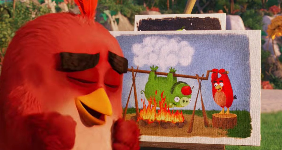 8bitWar_'s tweet photo. Angry birds has been twitter's obsession recently so one thing I wanna point out about the movies take on Red is his love for Art, specifically sculpting and architectural designing, which is ironic when you take into account the main point of the Angry birds games LOL https://t.co/FB3ZxcMNab