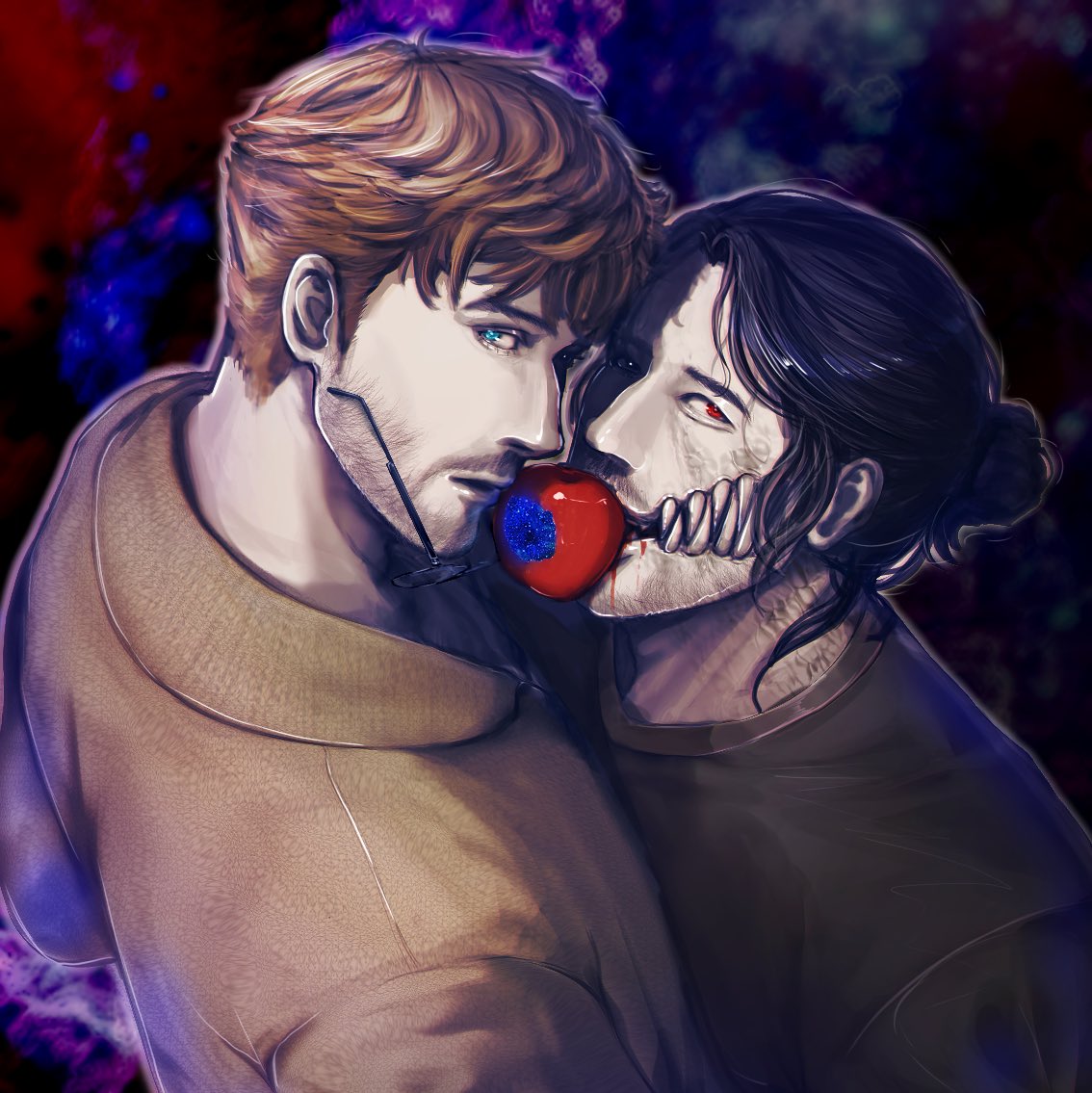 MadxHeza's tweet photo. Blood and Stardust

Just Simon and Grace sharing a very normal apple. 

#bloodymary #ironlung #projecthailmary #rylandgrace #ironlungsimon https://t.co/Inz3goazmt