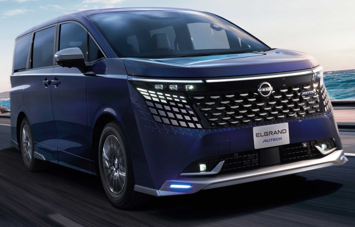 lovecars_jp's tweet photo. 価格はXが689.7万円、Gが757.9万円！

日産新型エルグランド発表で、アルヴェルと新時代の「仁義なき戦い」へ？

和モダンを融合した新時代のチョイ悪デザインは、オラオラ／ギラギラを抑えながら迫力ある存在感構築。

第3世代e-POWER & e-4ORCEにインテリジェントダイナミックサス搭載した令和の「技術の日産」で、静かで滑らかで力強く、速さも質も実現して走りのあらゆる面でライバルを凌駕！

他にもアルヴェルのエグゼクティブラウンジに挑む「VIP」やオーテックなども用意され満を持して登場。

いよいよ路上で、最大のライバルとぶつかり合う時が来た。