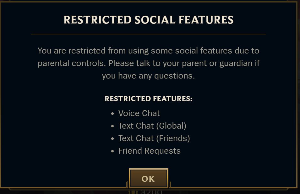 imPagonia's tweet photo. @drewlevin @RiotSupport I need help my account got parental controls on it but I am 23 years old and my parents never added parental controls onto my riot account. Can yall please fix this the support page wont load for me https://t.co/vh38DVq3qB