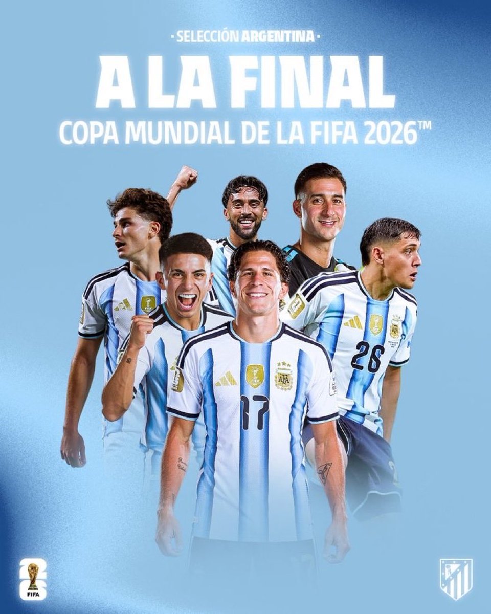 DaniAdGar's tweet photo. El próximo 19 de Julio habrá 10 futbolistas del @Atleti en el césped del @MetLifeStadium de #NewJersey disputando la final del #FIFAWorldCup2026 
Increíble ❤️🤍 https://t.co/RWPULTjYA6