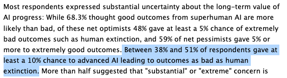 diatkinson's tweet photo. @nabla_theta @So8res This seems hard to reconcile with the @AIImpacts survey https://t.co/NoGLD3hz8U, despite matching my intuitive sense of ML researchers https://t.co/4CvgcWZikT