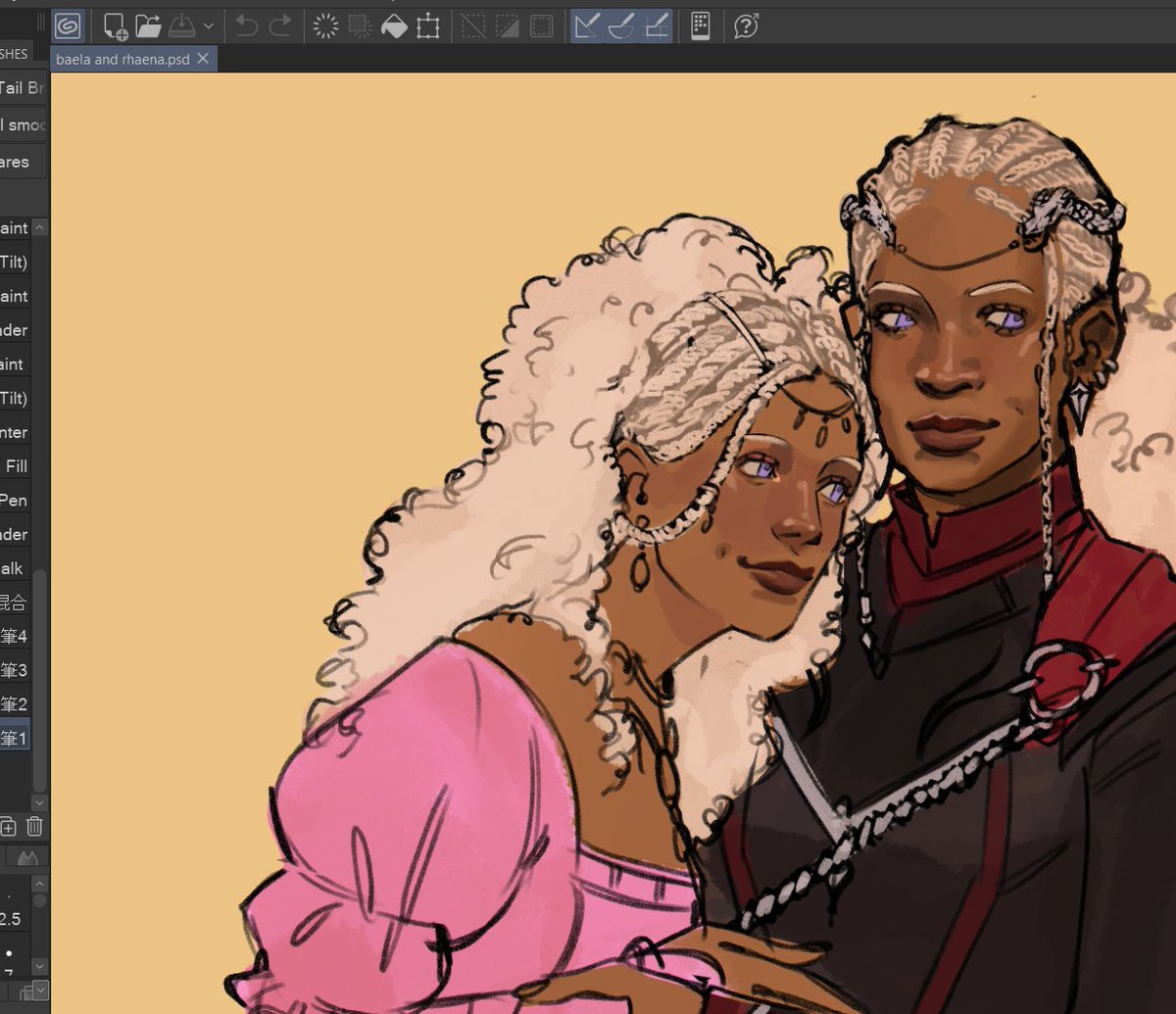 __J00L's tweet photo. taking my sweet time coloring this, but i always believe in rhaena wearing pink its so important to me!!! https://t.co/ORFgLC8OYI
