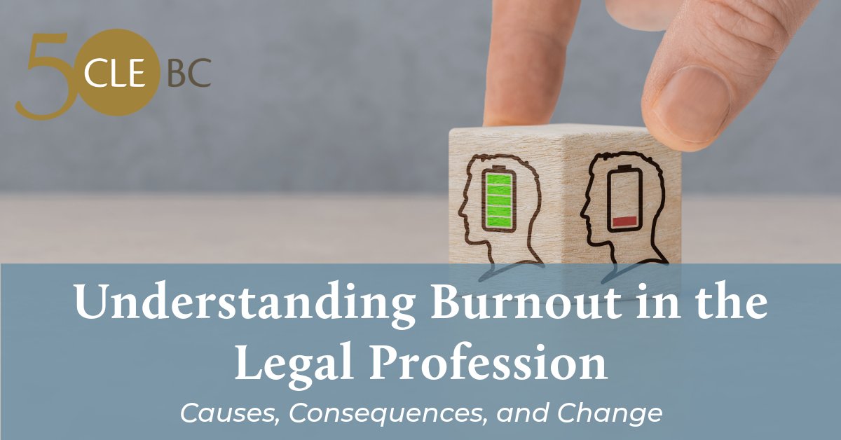 CLEBC's tweet photo. Missed CLEBC’s live webinar on burnout? You can now watch Understanding Burnout in the Legal Profession: Causes, Consequences, and Change for free on our website.

▶️ Watch now: https://t.co/D4xGPSTBZY https://t.co/m4HK3kwxnX