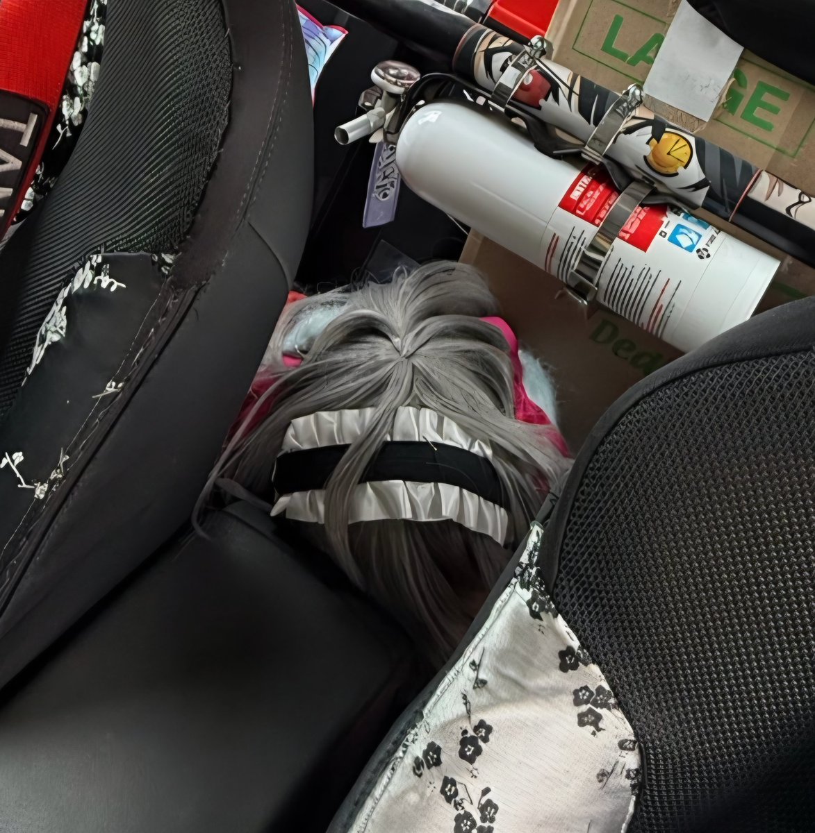 PyroBabyYoda's tweet photo. @kurumithewrx Who'd you stuff in your back seat?? https://t.co/I5zTIZJDWo