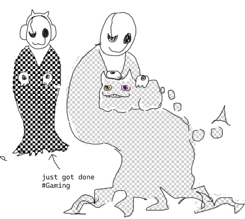 deceparadoxe's tweet photo. #deltarune cat lady https://t.co/DdE211fYhM
