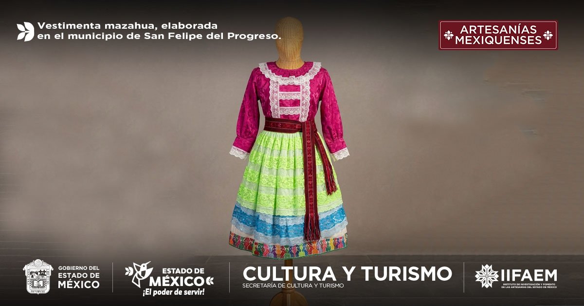 iifaem's tweet photo. La indumentaria tradicional está conformada por prendas emblemáticas que representan las diversas culturas presentes en el territorio mexiquense. Estas vestimentas otorgan identidad y sentido de pertenencia a las comunidades. #ElPoderDeServir https://t.co/kokC0Jy4pj