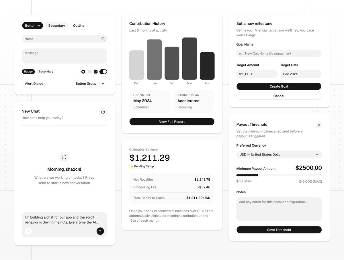 whiteuistore's tweet photo. We just launched a paid @shadcn /ui components kit for @sketch app
The entire design system is rebuilt using Stack Layout, Variables, and Shared Styles.
Design with the speed of code. ⚡️ Get it here:
https://t.co/7B41lJIxyS
#Sketch #UIkit #shadcn #DesignSystem #madewithsketch https://t.co/UxESU2o4sZ