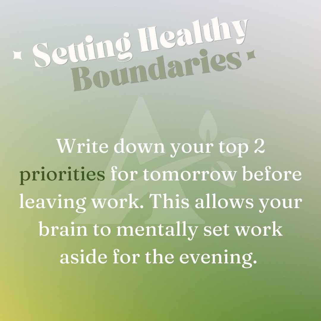 AADULLC's tweet photo. Adult wellness matters. Small habits can make a big difference. 
✔️Release physical tension by relaxing your jaw and shoulders
✔️ Set boundaries by identifying tomorrow’s top 2 priorities
✔️ Fuel your energy with protein + healthy carbs
#AADULLC #AdultWellness #WellnessWednesday https://t.co/Ovya32uPrN