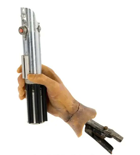 darrenrovell's tweet photo. Luke Skywalker's screen used lightsaber used by Mark Hamill in "The Empire Strikes Back" (1980) just sold at Heritage for $3.75 million. https://t.co/RFlQXiS8vj