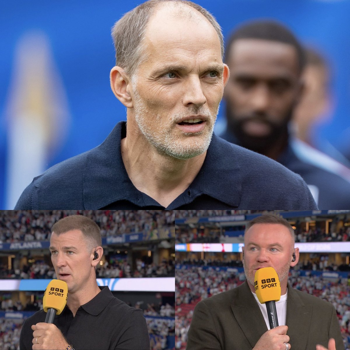 idextratime's tweet photo. Wayne Rooney dan Joe Hart kritik taktik Thomas Tuchel yang bermain bertahan setelah Inggris unggul.

🗣️ Rooney : Inggris panik, Anda tidak boleh unggul 1-0 lalu menyerah. Anda harus tetap menyerang. Argentina-lah yang berada di bawah tekanan. Kita harus jujur, keputusan-keputusan yang dibuat Thomas Tuchel telah merugikan Inggris."

🗣️ Hart : "Thomas Tuchel menunjukkan bahwa dia tidak percaya pada timnya setelah mereka unggul 1-0!"

📝 BBC Sport