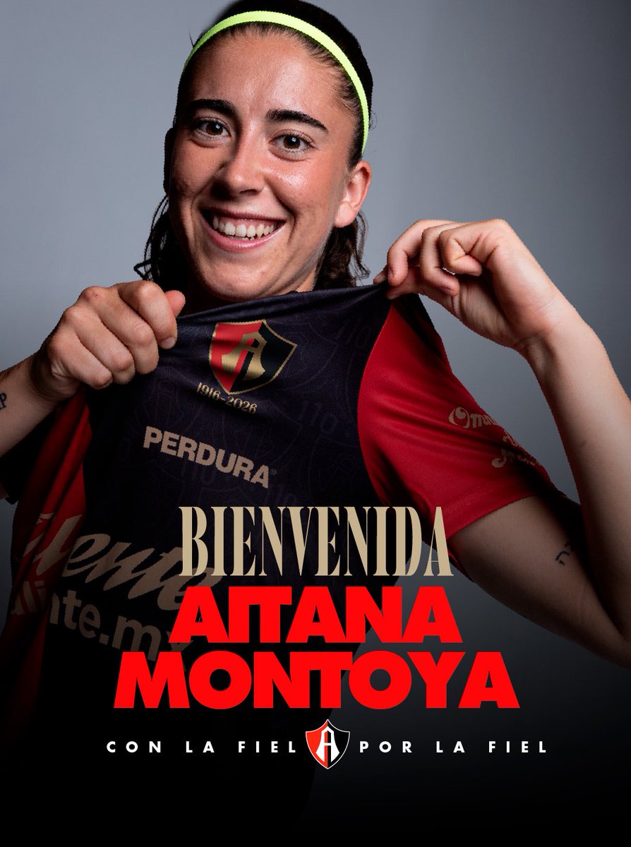 AtlasFCFemenil's tweet photo. La Furia Rojinegra refuerza sus filas de cara al AP26 directamente desde España🔥

¡Bienvenida a tu nueva casa, Aitana Montoya!

#ParaLaFielPorLaFielYConLaFiel https://t.co/SxSZ8v4aIY