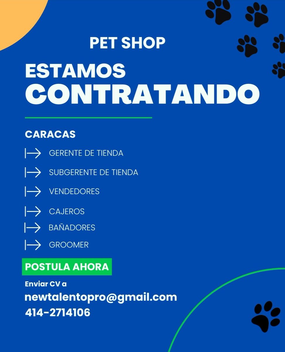 Empleoccs's tweet photo. 📍 UBICACIÓN  -  CARACAS📍 

💼 ¿Cumples con el perfil?🚀 ¿Cómo postularse?
Es muy sencillo. Envía tu síntesis curricular actualizada al:

📩  newtalentopro@gmail.com
📲  414- 271 41 06

.
#empleoccs #empleo #ccs #oportunidad #laboral https://t.co/03L5jwQJjy