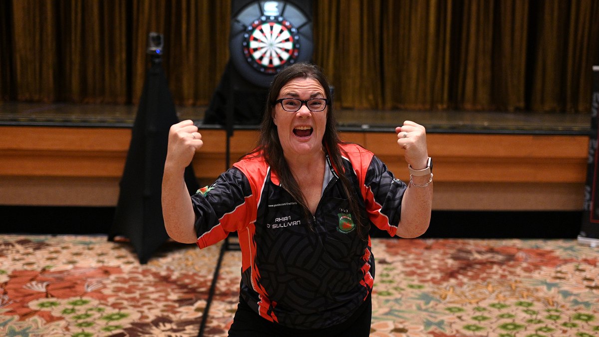 DartsWDF's tweet photo. 🔥 ONLY FOUR REMAIN!

Congratulations to our Womens World Masters semi-finalists:
🇯🇵  Miyu Miyawaki
🇮🇹  Aurora Fochesato
🏴󠁧󠁢󠁷󠁬󠁳󠁿 Rhian O'Sullivan
🏴󠁧󠁢󠁥󠁮󠁧󠁿 Gemma Hayter

The action continues Saturday as four players representing four different countries battle under the lights on the new finals stage.