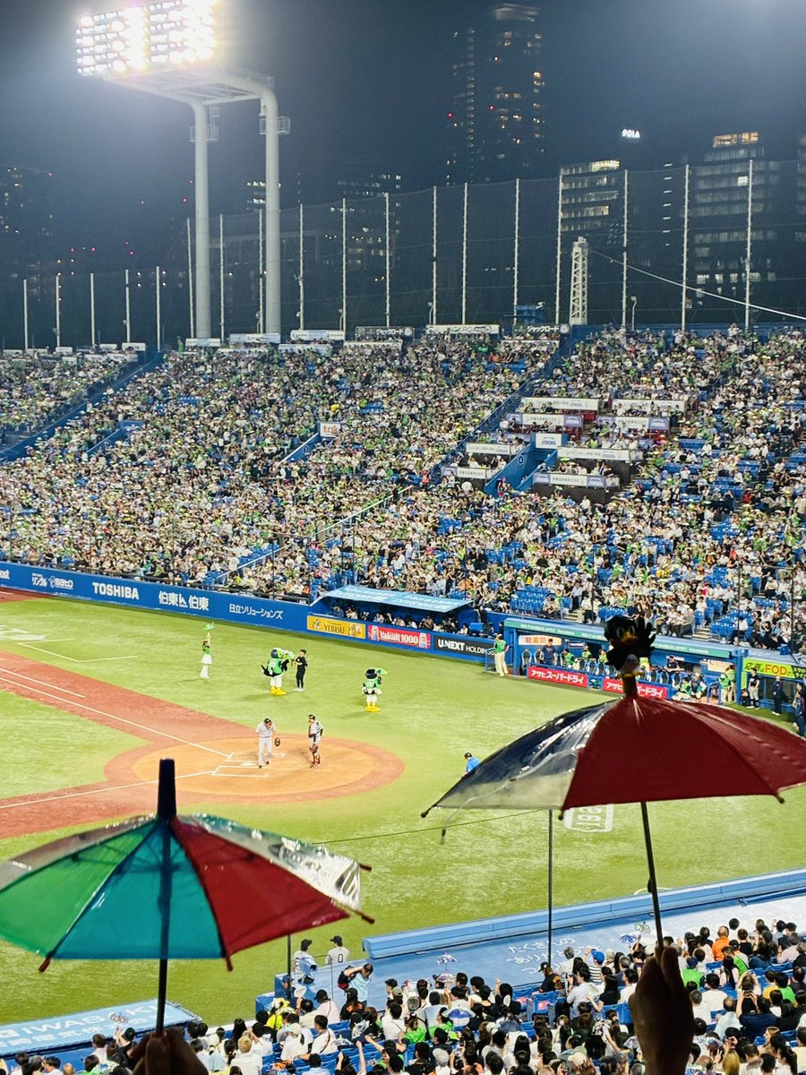 Rubeus21's tweet photo. お誘いいただき
Yakult対Giants戦を観戦⚾️

ドームだとばかり思っていたら神宮球場😅

だからいろんな意味でアツい試合だった😡　

内野三塁側の席
各チームファンが混在してたがＧファン多めかな

ジャンキーな物🍟🍗🥤食べてリアルで観戦するのもいい👌 https://t.co/e7mnWilLM9