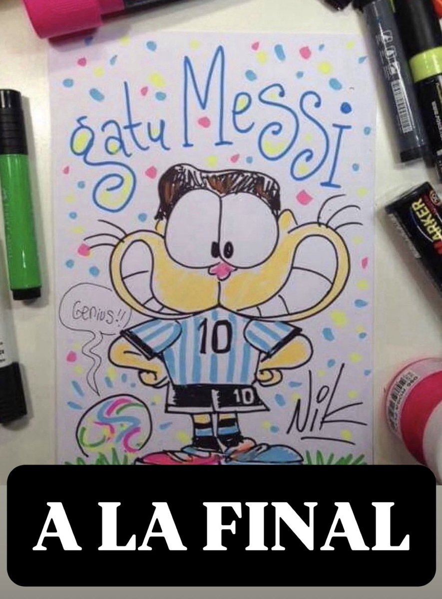 Nikgaturro's tweet photo. A LA FINAL VAMOS ARGENTINA CARAJOOOOOOOOOOOOOOOOOOO https://t.co/Y7tUMxONBk