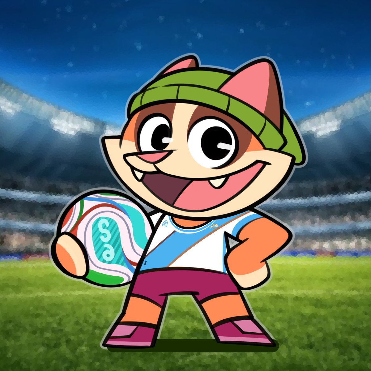 502Studios's tweet photo. Guatemala takes the win! 🏆🐱
After votes across all our social media platforms, Ollie is officially rocking 🇬🇹jersey. ⚽

Thanks to everyone who comment and showed some love for the place we call home. 💚
#worldcup2026 #mundialdefútbol2026 #worldcup https://t.co/OvRpQmBa2U