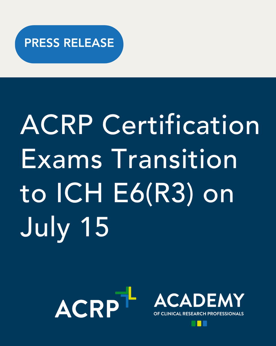 ACRP - Assoc. of Clinical Research Profession tweet media