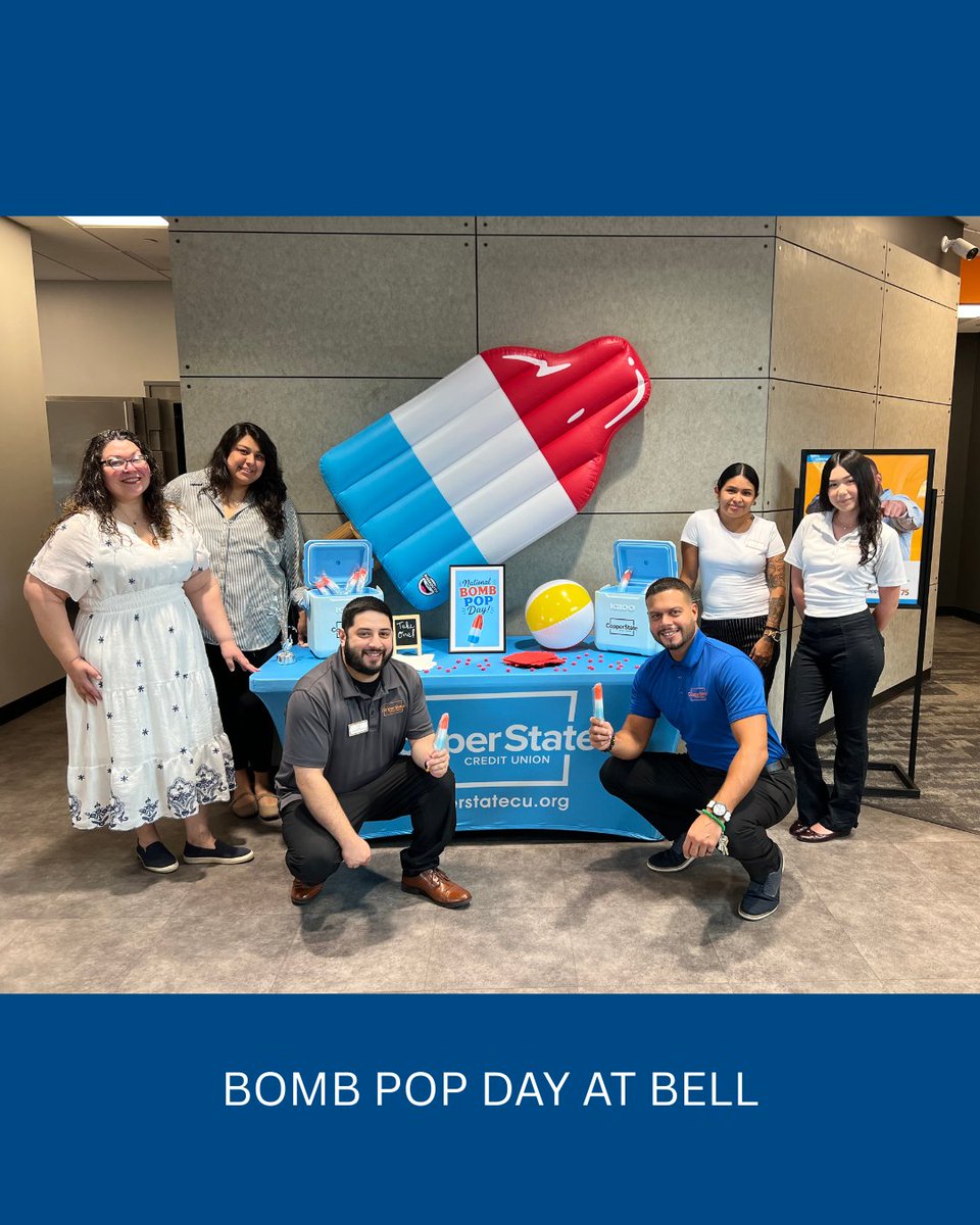CopperStateCU's tweet photo. We love celebrating our wonderful members!   Our teams continued showing some appreciation, with Anthem, Bell, and Goodyear treating members to treats for Bomb Pop Day, and Payson sharing cinematic spirit for Movie Night Celebration. https://t.co/IIAq7wjma0