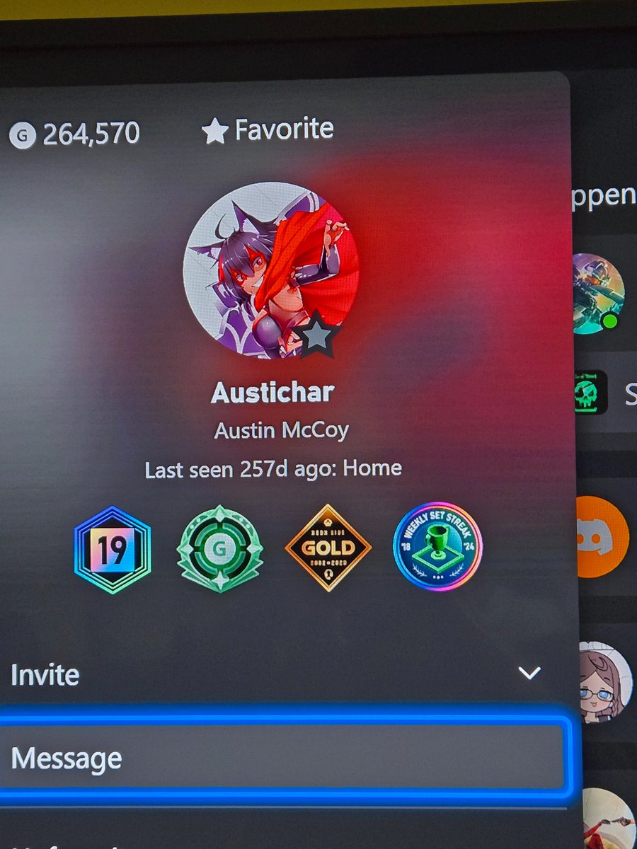 Austichar's tweet photo. @XBOXSupport @JoshuaKhane Last seen 257 days ago.  You can guess how long I've been trying to get it back. https://t.co/cTZ8UOkIm6