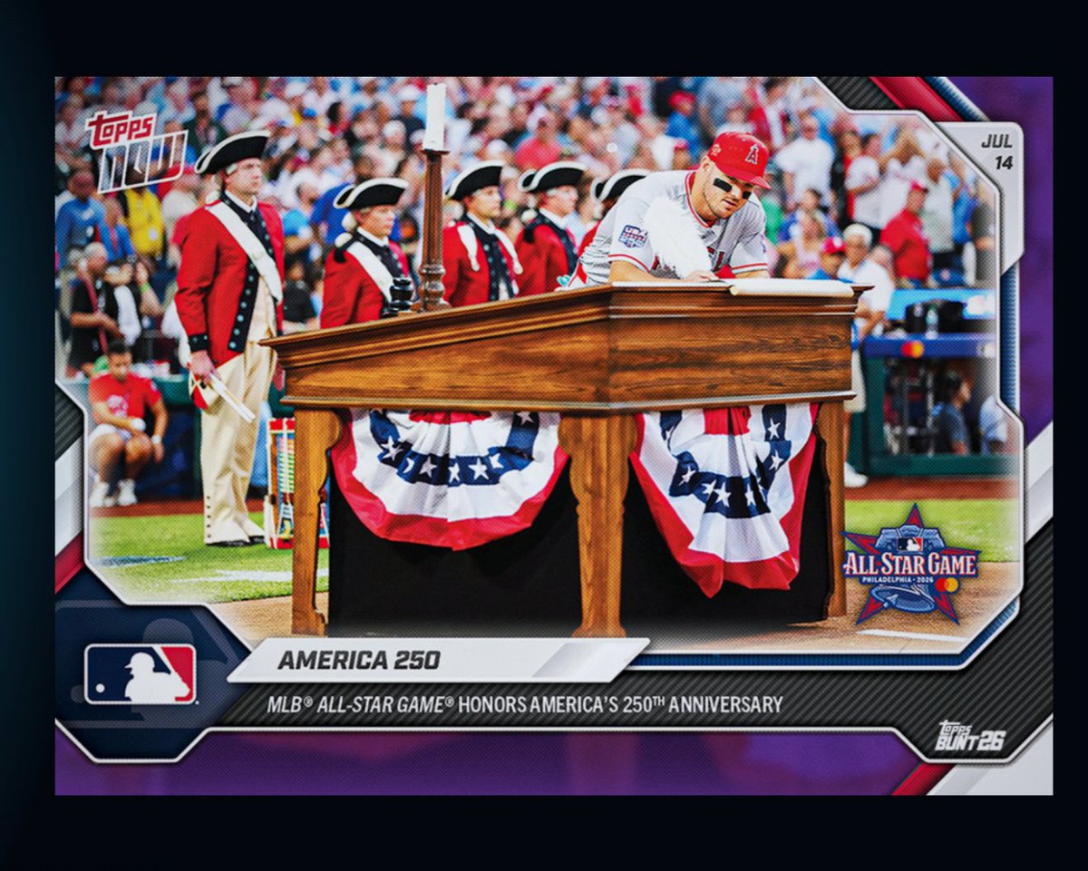 kayozoh17's tweet photo. トラウト調印Topps Now✒️
#ToppsBunt https://t.co/mew3eA1fBg