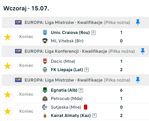 red_bobini91's tweet photo. Petrocub dostał totalny wpierdziel.
Maxline nie potrafił wygrać nawet meczu o honor.
Ale za to Lipawa z 0:1 wyciągnęła na 2:1 a Kairat zagrał jeszcze lepiej niż u siebie i awansował dalej. https://t.co/AMsY8X20pd