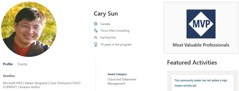 SifuSun's tweet photo. I received an email from Microsoft. I am happy and honoured to have been accepted into the Microsoft MVP program for 2026-2027.
#mvpbuzz #VeeamVanguard #VeeamCommunity https://t.co/WTQKYXrlvS