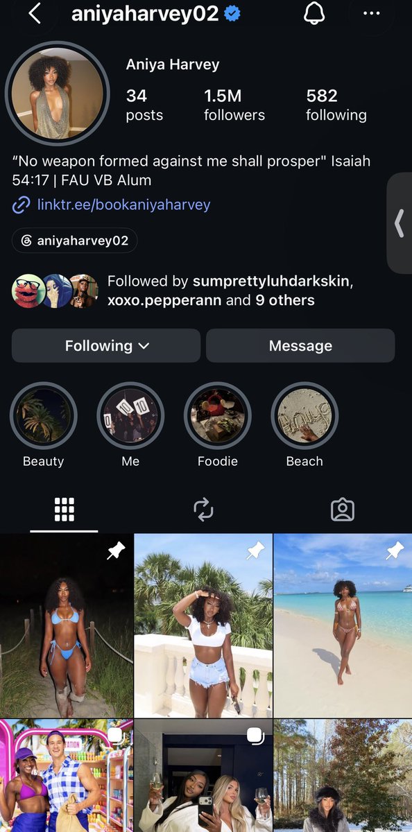 aniyasource's tweet photo. 🚨| ANIYA HAS OFFICIALLY HIT 1.5 MILLION FOLLOWERS ON INSTAGRAM  Congratulations Aniya on this incredible milestone! The love and support keeps growing — 1.5M Angels strong. 
#Aniya #AniyaHarvey #loveislandusa. https://t.co/liTnYmekM1