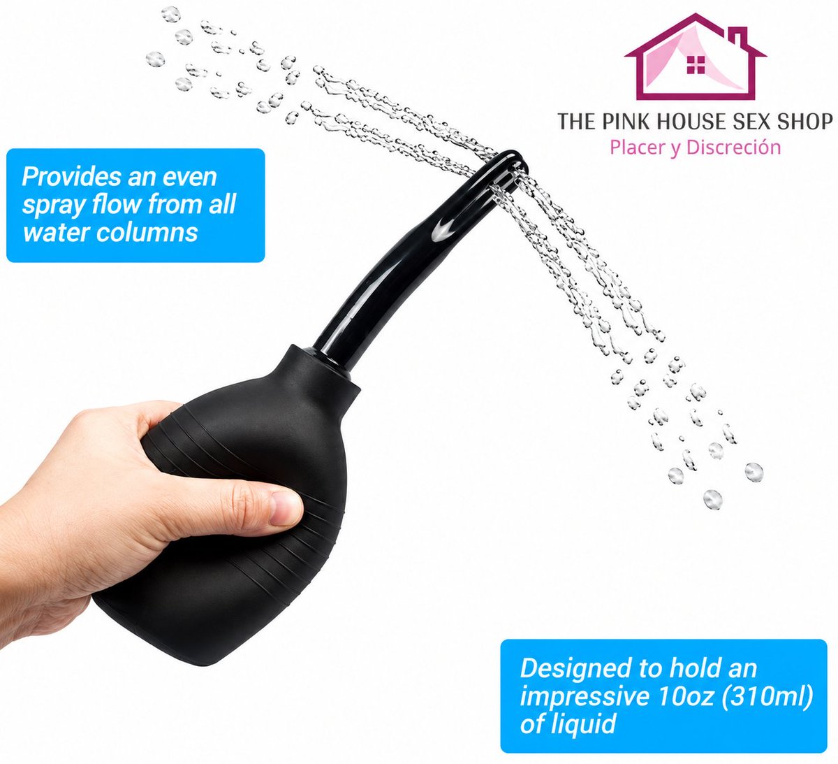 THEPINKHOUSESEX's tweet photo. BOMBILLA ENEMA PARA DUCHA VAGINAL Y ANAL

Hecho de material de silicona premium, suave, flexible y duradero.
Capacidad de 10 oz/310 ML, se aplica a la mayoría de los lubricantes para anal.
Simplemente llene el líquido, coloque la boquilla larga y redondeada e insértela. https://t.co/bouYJxIQPB