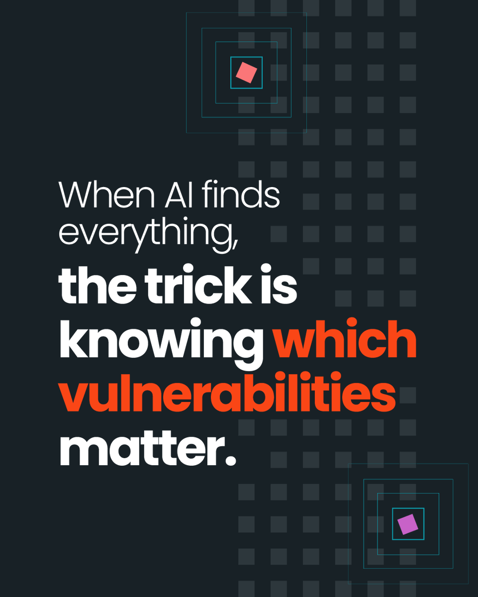 UiPath's tweet photo. When AI finds everything, the trick is knowing which vulnerabilities matter. 🛡️
