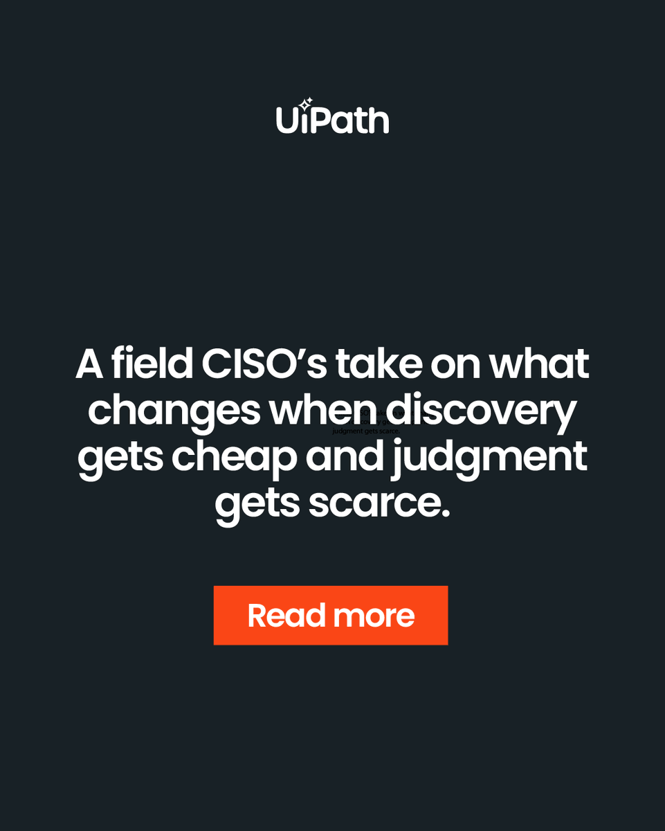 UiPath's tweet photo. When AI finds everything, the trick is knowing which vulnerabilities matter. 🛡️