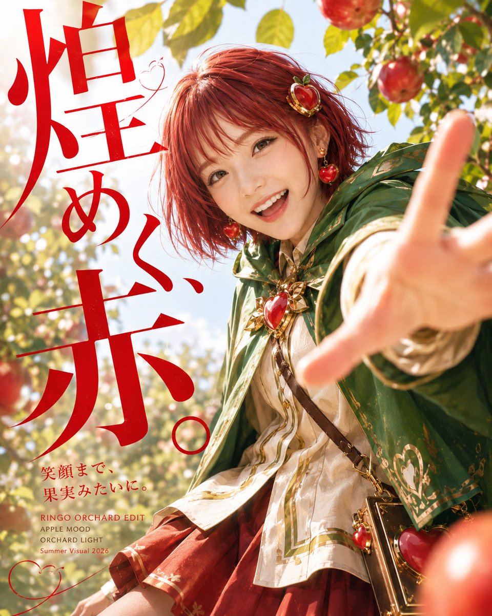 りんご様　木曜日 皆様おはりんごです✨️𓂃🍎𓈒𓏸 煌めく赤で朝の気分を盛り上げます
