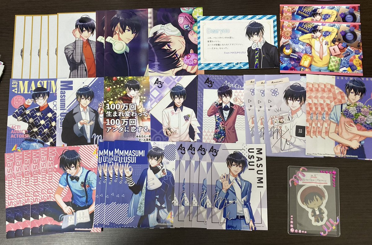 torihiki_toresu's tweet photo. 【交換 譲渡】A3！ ましコレ ロングステッカー チケコレ アニメイト 特典 ブロマイド ポスカ コースター ダイカットステッカー アクリルパネル アクスタ

譲
碓氷真澄 画像1~5

求
固ツイ
譲渡

お声掛け時にお値段を提示します https://t.co/7pTOrxTkKW