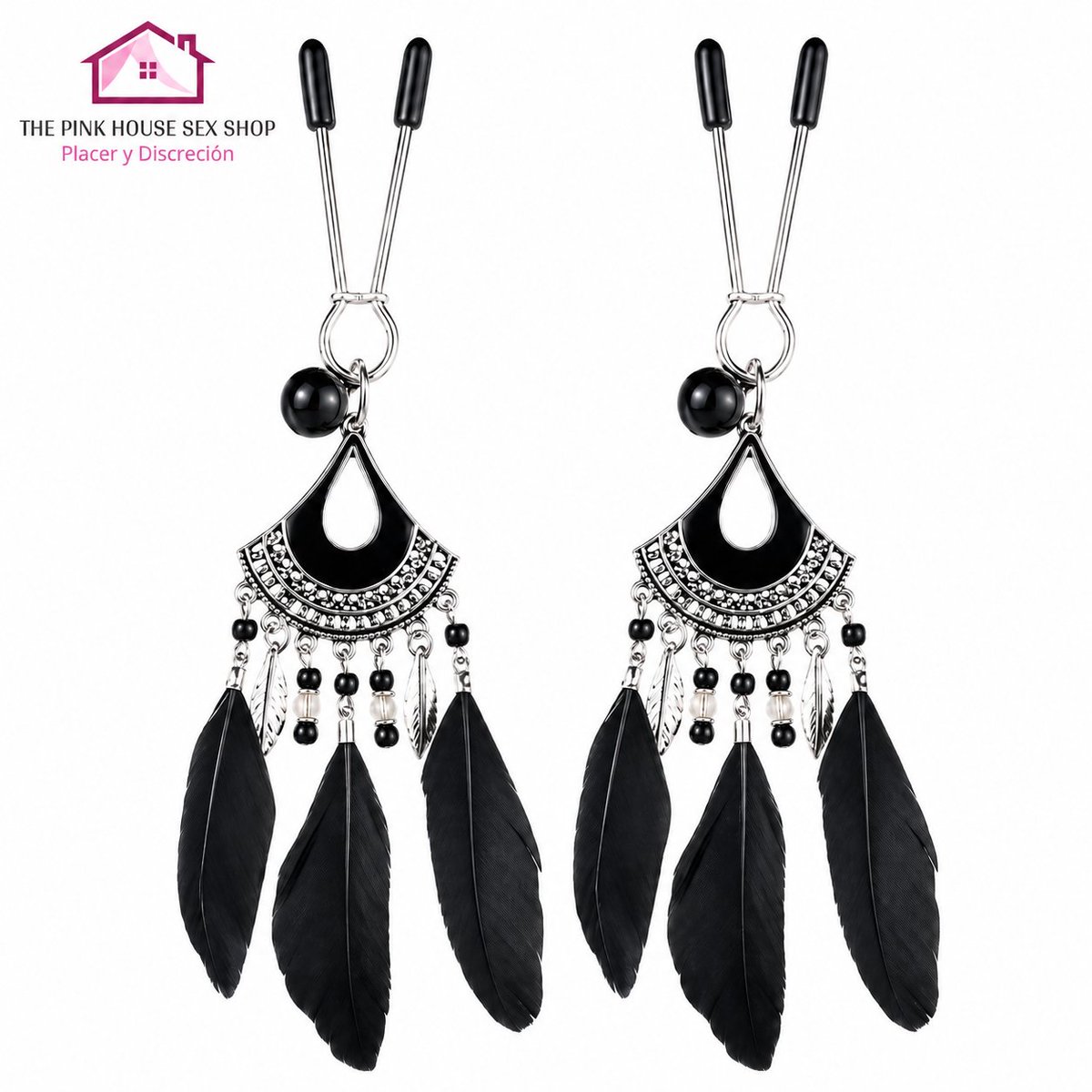 THEPINKHOUSESEX's tweet photo. Pinzas fetichista aprieta Pezones con joyería plumas negras BDSM

Material: Pluma
Lugar del origen: Anhui, China
Número de Modelo: NH20-FT014
Tipo: Pluma Juguetes
Marca: Ninghao
Tipo: Juguetes Sexy
OEM &amp;amp; ODM: Acceptable https://t.co/qxpjmIGYue