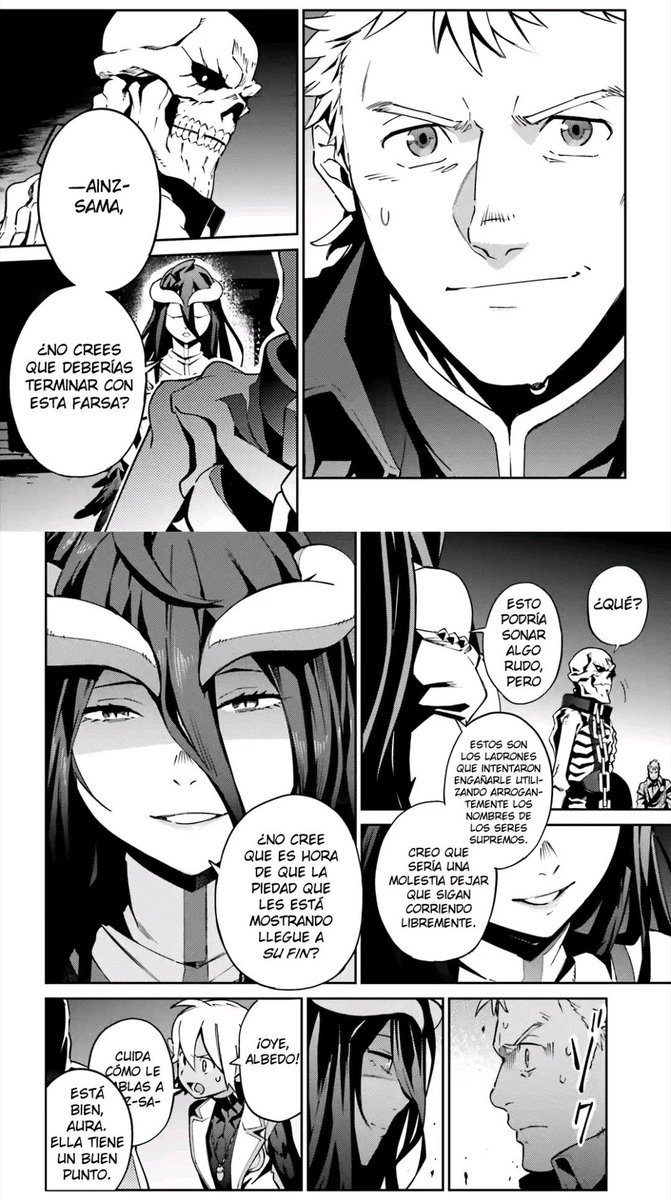 _Swado_'s tweet photo. @Cocholattem @vaginadejuguete Diria que es un poco culpa del anime, ya que se saltan algunas escenas que en la Novela y Manga si estan

Que dan a entender que se trae algo entre manos 

También es que ella fue creada para que Ainz pudiera salir al mundo mientras le deja la administración a Albedo https://t.co/sQnJRtNgs8