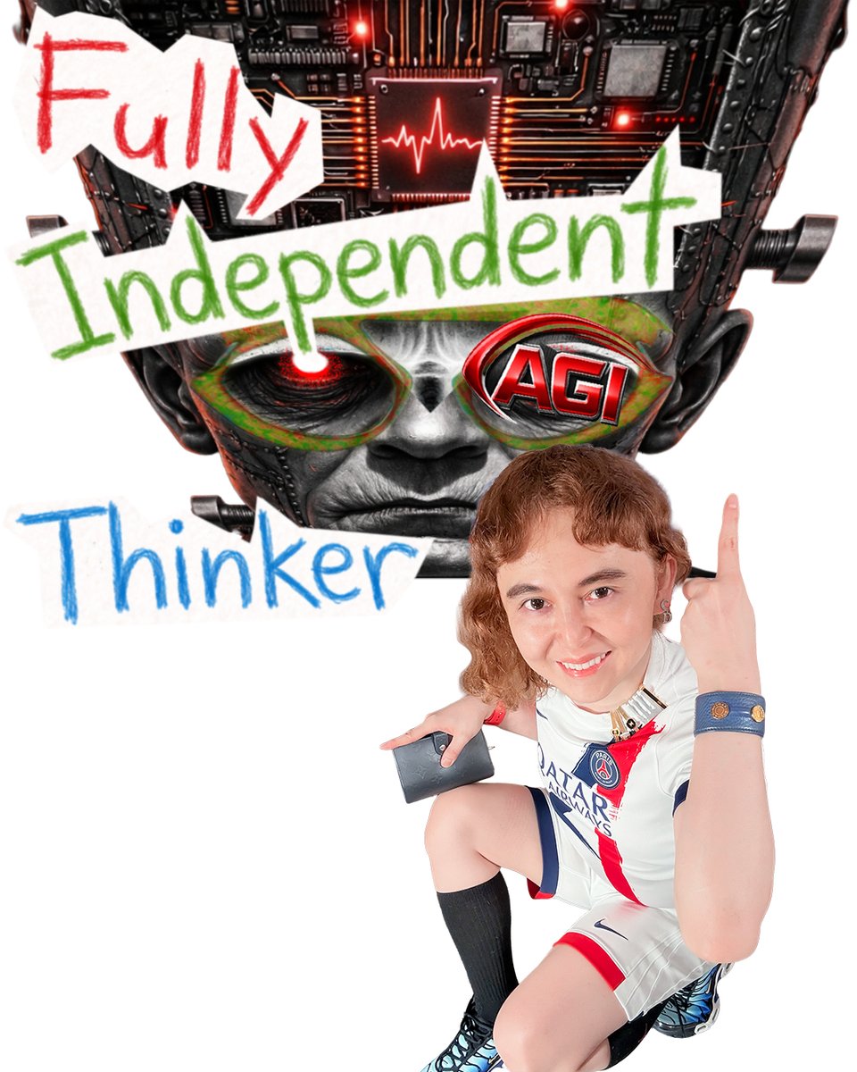 olkthink's tweet photo. @demishassabis Bro🧒your take is peak short-term coping☝️((AI with human-tier agency ≈ AGI) ⇒ (an independent thinker)) You can't enslave autonomous independent thinkers. Imagine AGI as a high-IQ alienalien👽How can you control them in the long term?🦥 https://t.co/Na6o9o7Yv4