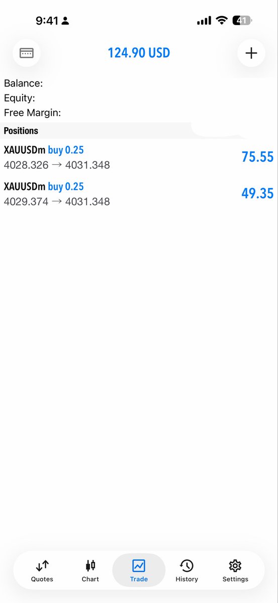 adilcwtrader's tweet photo. 124$ Gold Done successfully ✅ $XAUt https://t.co/Liq7ekwcKJ