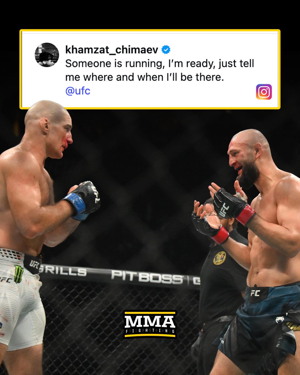 MMAFighting's tweet photo. Khamzat Chimaev is STILL waiting for his rematch against Sean Strickland https://t.co/piSfoMAVXV