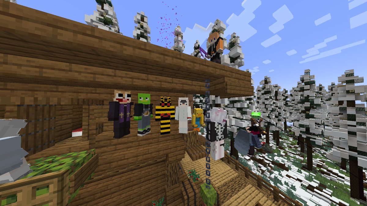 cantabile_3's tweet photo. キャンプ場を作ろう！
らいむくん建築配信

キノコハウスとウッドハウス
楽しかった！

#50人クラフトメンバーシップ https://t.co/k3YYnnhPe3