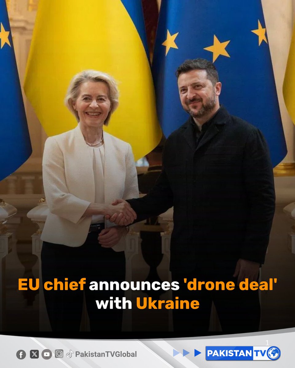 EU Chief Ursula von der Leyen Announces Landmark Drone Deal with Ukraine to Boost Joint Production of Battlefield Technology