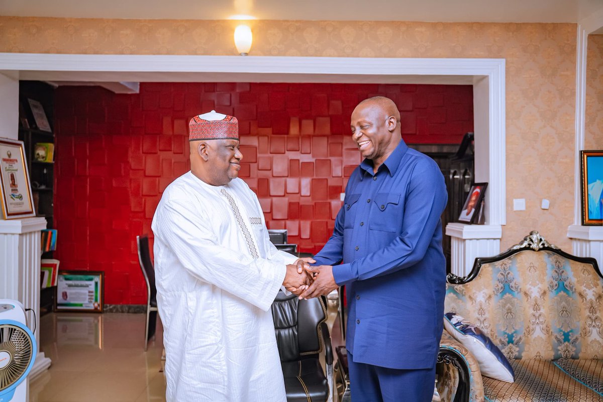 Imranmuhdz's tweet photo. APC National Chairman Visits Senator Rufai Hanga

Professor Nentawe Yilwatda, National Chairman of the All Progressives Congress (APC), on Wednesday paid a courtesy visit to Senator Rufai Sani Hanga, a member of the New Nigeria Democratic Congress (NDC).

According to a statement by Professor Nentawe, the discussions were cordial and focused on the unity, peace, stability, and future of Kano State.

He stressed that leaders, regardless of political affiliation, have a common responsibility to promote peace, strengthen democratic values, and work in the best interest of the people.

“Nigeria’s progress is best served when we build bridges of understanding, encourage constructive dialogue, and place the welfare of citizens above partisan considerations,” the APC National Chairman said.

Professor Nentawe added that both parties can continue to foster a more united, peaceful, and prosperous Kano State and Nigeria.
