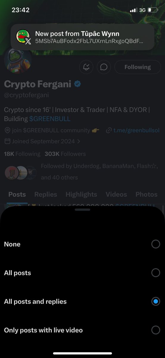 terri0k's tweet photo. @cryptofergani HjdmHSJpbUwULHks58zJ659oN96A5BePG1SFyL3XYVTW https://t.co/VYJ7Hv85XG