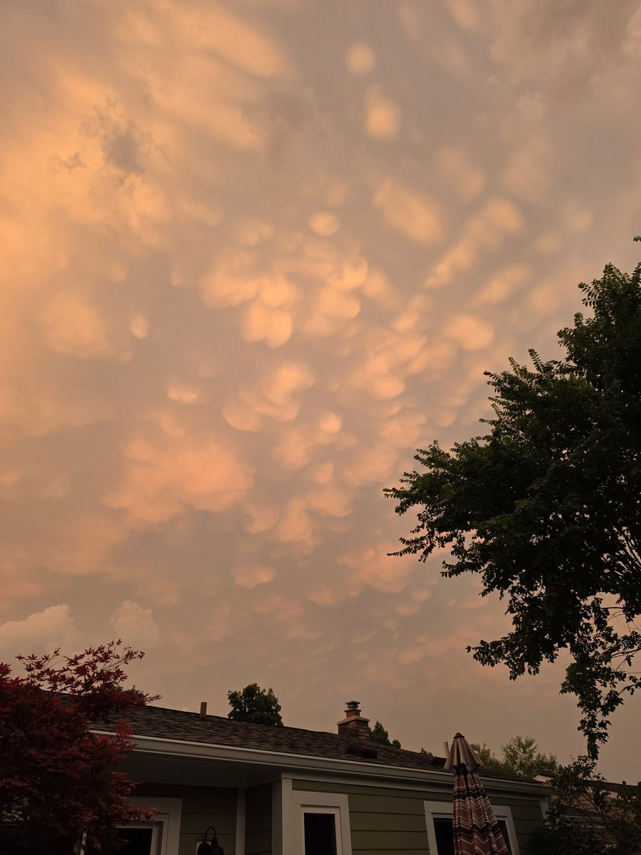 cramius's tweet photo. Mammatus Clouds in Ypsilanti, MI at 9:15 PM EST @NWS @weatherchannel @JimCantore @realalexwilson https://t.co/IVZoauRRLa