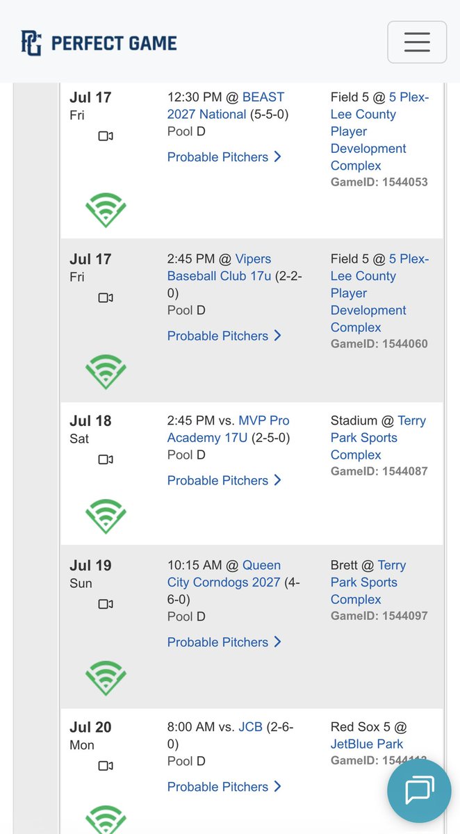 RylanRizzardi27's tweet photo. Here is my Schedule for the BCS tournament! @Florida_PG @PG_Uncommitted @Empirebsbl @BrandonGarcia2_ https://t.co/VqNUCzLDoL