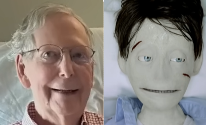 belf's tweet photo. @TheDailyShow @jonstewart @jonstewart - I found out where Mitch McConnell disappeared to. He's been assisting Interpol... https://t.co/Rlc0xcICHe