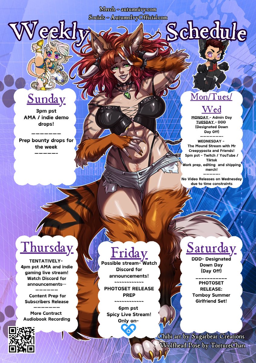xXAutumnIvyXx's tweet photo. Good. Do it at 5pm pst when we stream you coward.

Also here’s the schedule for the week yall come say hi! https://t.co/2Z4hmnqjPM
