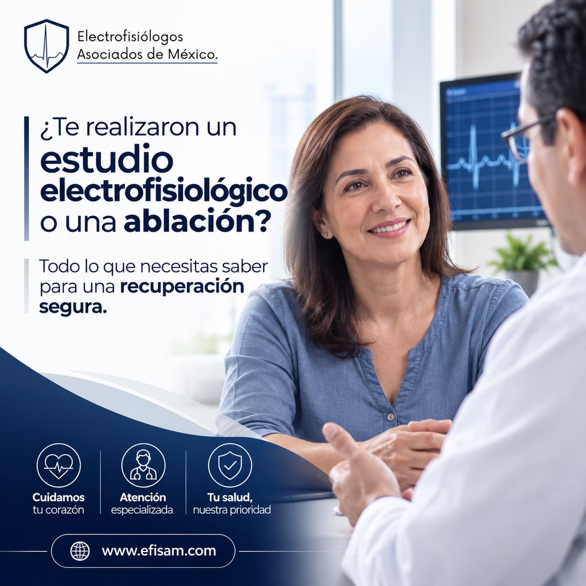efisam_MX's tweet photo. Una recuperación adecuada es fundamental para obtener los mejores resultados y reducir el riesgo de complicaciones.

#EFISAM #Electrofisiología #AblaciónCardíaca #EstudioElectrofisiológico #Arritmias #Cardiología #SaludDelCorazón #Recuperación #CorazónSano #México https://t.co/k0buEvU5u0